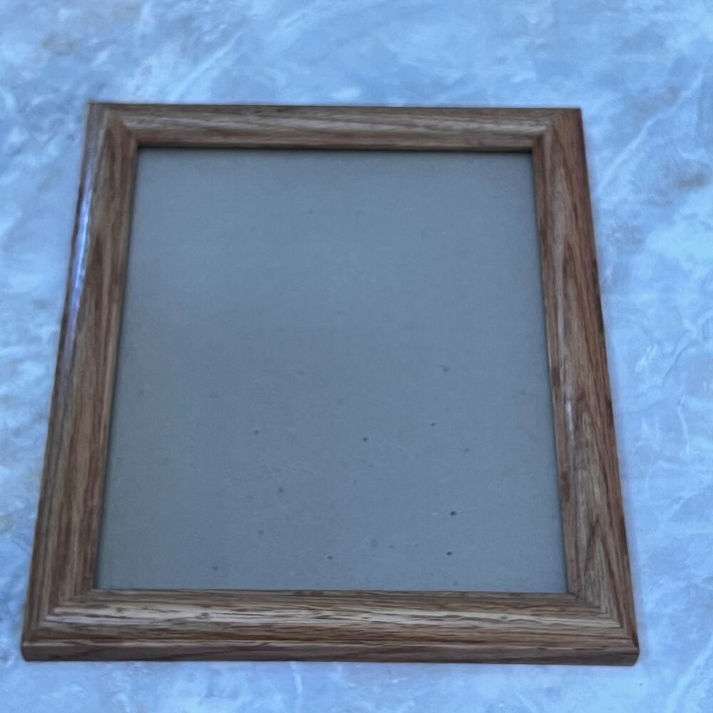Large Solid Oak Wood Picture Photo Frame Free Standing 8" x 10" Minimalist